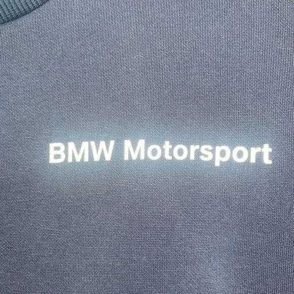 Puma BMW Motorsport Men's Pullover Sweatshirt Size Medium M Power Logo - Picture 4 of 14